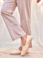 Alpargatas hombre crudo beige espiga premium Arzalè moda masculina verano España Madrid costa playa