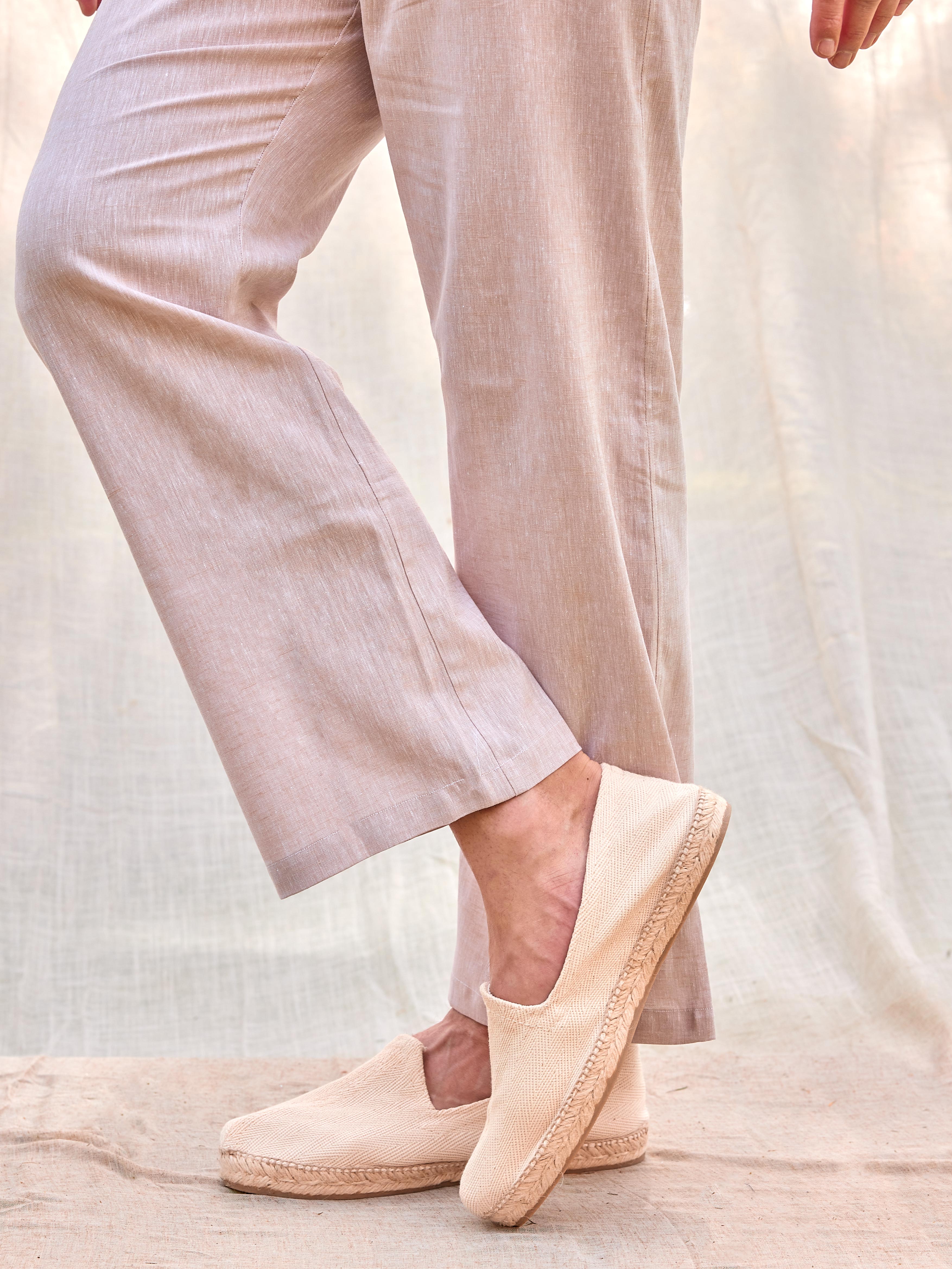 Alpargatas hombre crudo beige espiga premium Arzalè moda masculina verano España Madrid costa playa