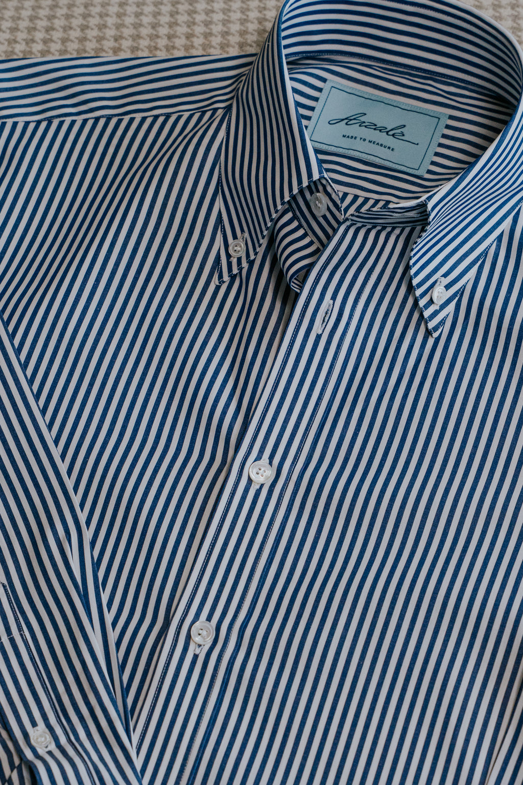 CAMISA RAYAS AZUL PROFUNDO