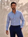 CAMISA RAYAS AZUL PROFUNDO
