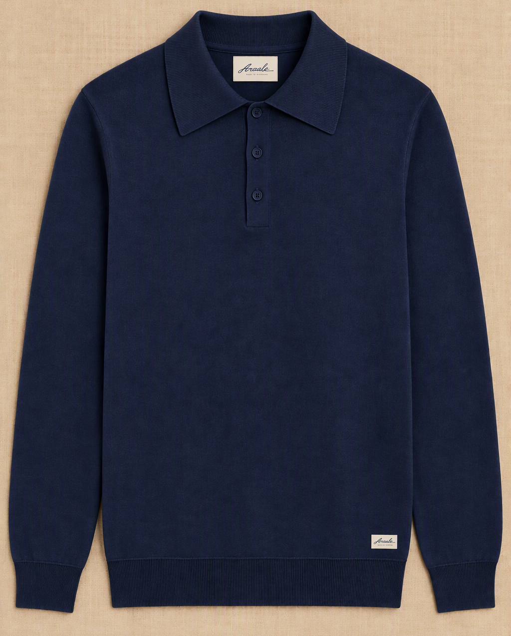 POLO MANGA LARGA AZUL NAVY