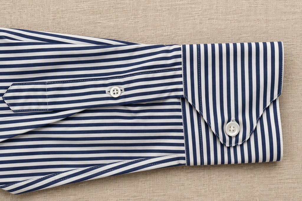 CAMISA RAYAS AZUL PROFUNDO